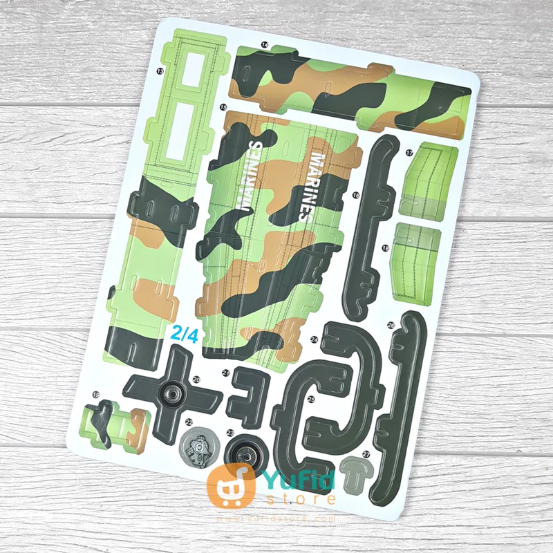 AISHANGPIN 3D PUZZLE DIY TOY AH-1Z VIPER ASP 1891-M PUZZLE 3D HELIKOPTER AH-1Z VIPER - Image 4