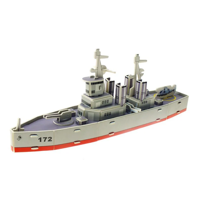 AISHANGPIN 3D PUZZLE DIY TOY FRIGATE MS 1690-21 PUZZLE 3D KAPAL FRIGATE - Image 7