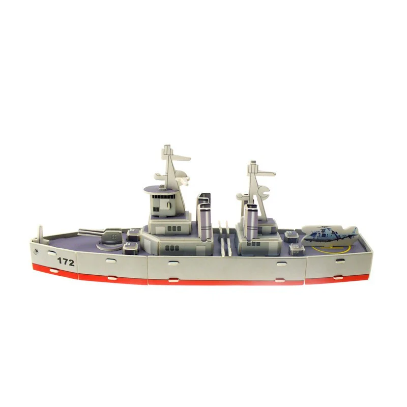 AISHANGPIN 3D PUZZLE DIY TOY FRIGATE MS 1690-21 PUZZLE 3D KAPAL FRIGATE - Image 9