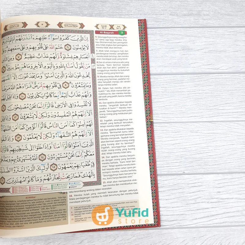 Alquran Al Majid Alquran Terjemah dan Tajwid Warna Ukuran A4 (CV. Al-Fath) - Image 4