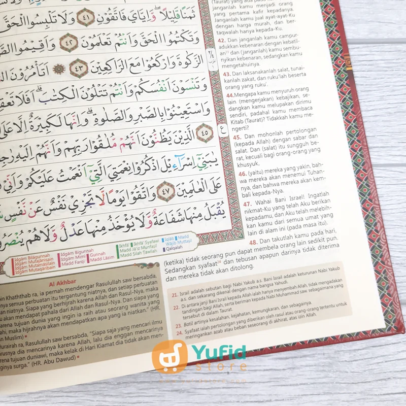 Alquran Al Majid Alquran Terjemah dan Tajwid Warna Ukuran A4 (CV. Al-Fath) - Image 6