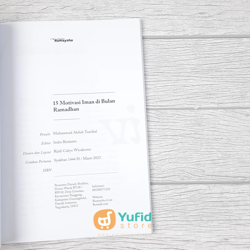 BUKU 15 MOTIVASI IMAN DI BULAN RAMADHAN (RUMAYSHO) - Image 3