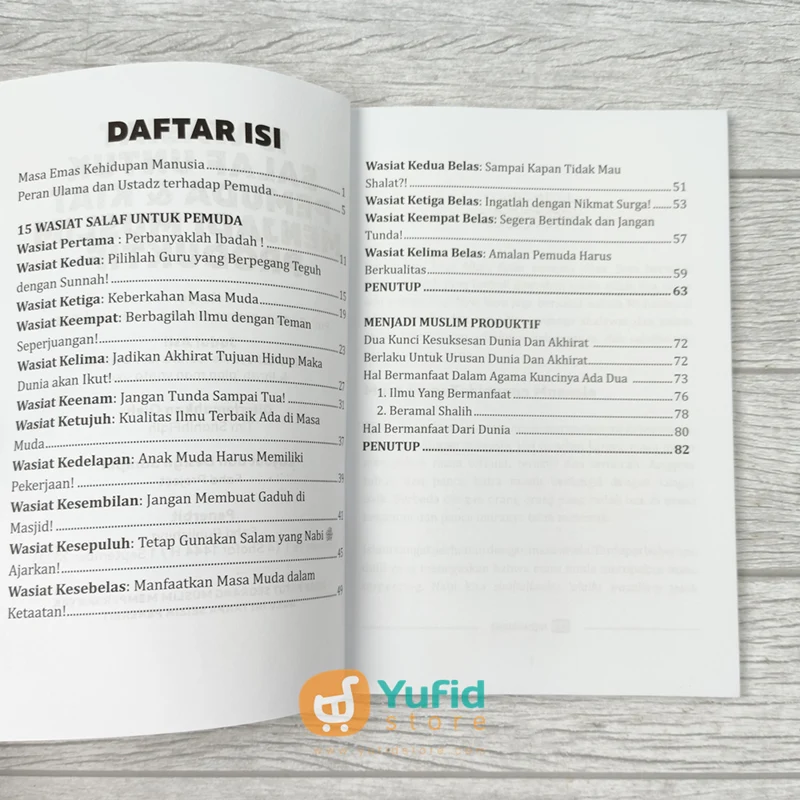 BUKU 15 WASIAT SALAF UNTUK PEMUDA DAN KIAT MENJADI MUSLIM PRODUKTIF (FAHD PUBLISHING) - Image 4
