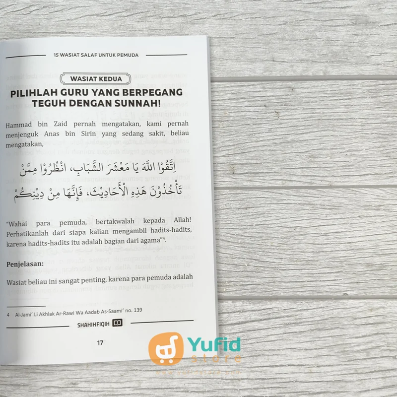 BUKU 15 WASIAT SALAF UNTUK PEMUDA DAN KIAT MENJADI MUSLIM PRODUKTIF (FAHD PUBLISHING) - Image 7