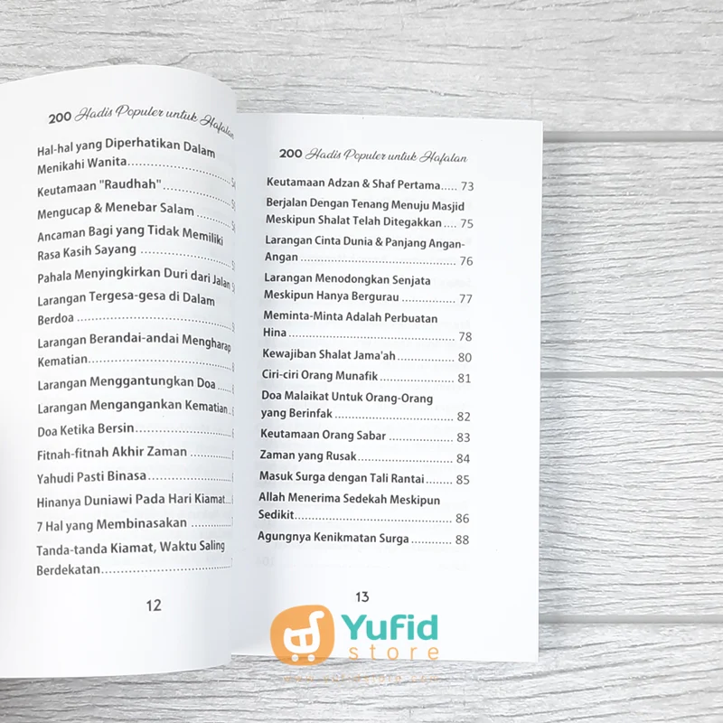 BUKU 200 HADIS POPULER UNTUK HAFALAN - PENGGERAK MINAT PENGHAFAL HADITS (SUKSES PUBLISHING) - Image 5