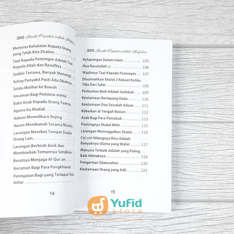 BUKU 200 HADIS POPULER UNTUK HAFALAN - PENGGERAK MINAT PENGHAFAL HADITS (SUKSES PUBLISHING) - Image 6