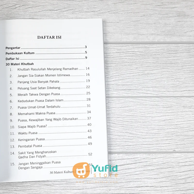 BUKU 30+ MATERI KULTUM ALL ABOUT RAMADHAN (MUSLIM JUARA) - Image 6