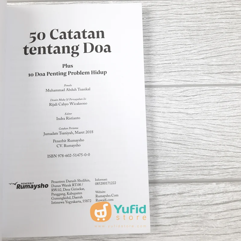 Buku 50 Catatan Tentang Doa (Rumaysho) - Image 3