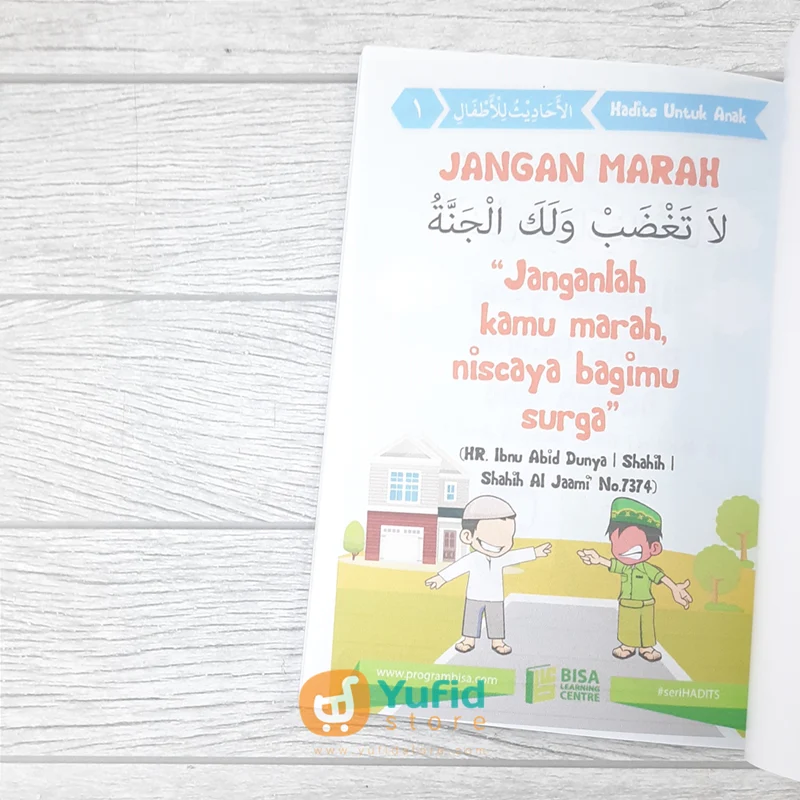 BUKU 50 HADITS PILIHAN UNTUK ANAK-ANAK SERI 1 - UKURAN A5 (BISA) - Image 3