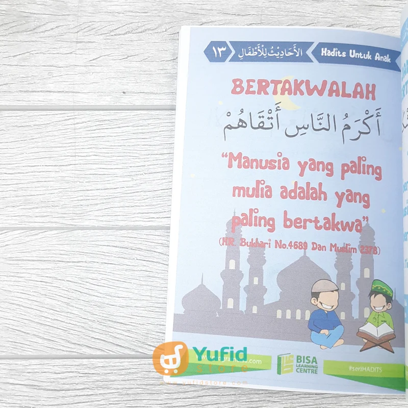 BUKU 50 HADITS PILIHAN UNTUK ANAK-ANAK SERI 1 - UKURAN A5 (BISA) - Image 8