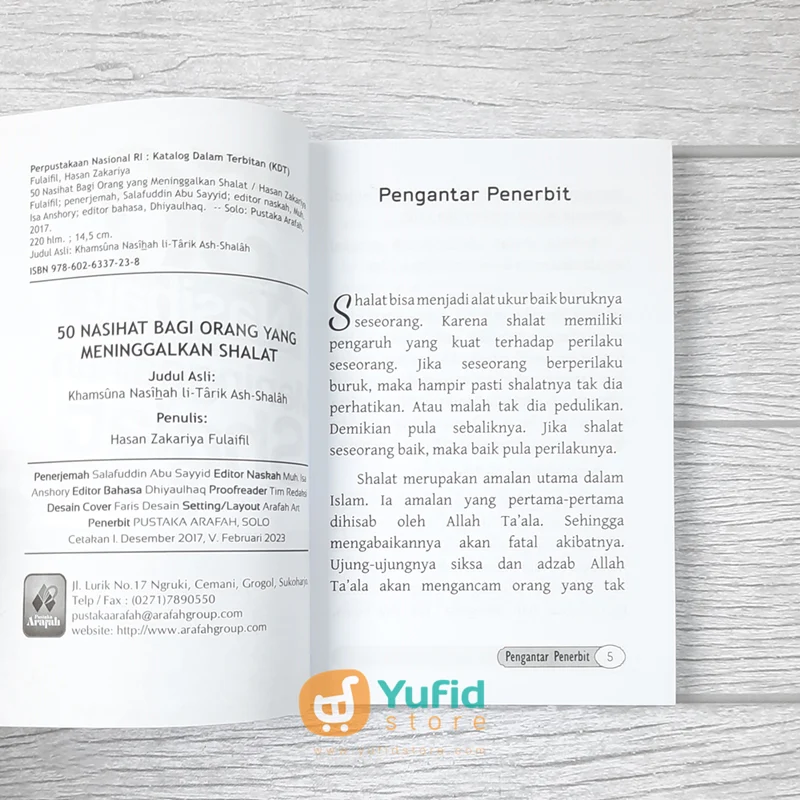 BUKU 50 NASIHAT BAGI ORANG YANG MENINGGALKAN SHALAT (PUSTAKA ARAFAH) - Image 3