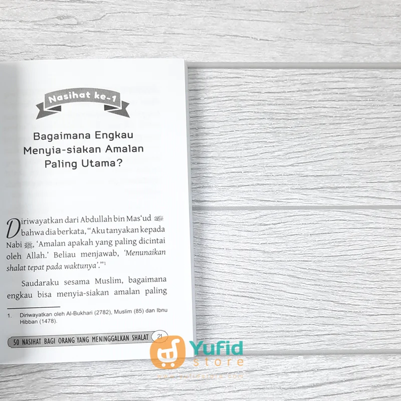 BUKU 50 NASIHAT BAGI ORANG YANG MENINGGALKAN SHALAT (PUSTAKA ARAFAH) - Image 7