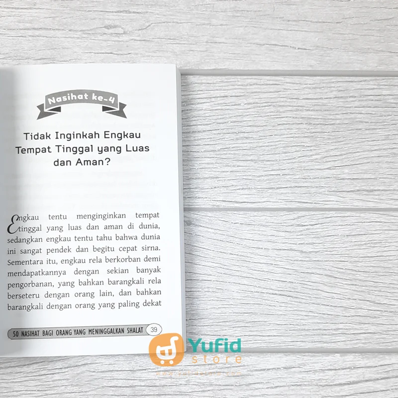 BUKU 50 NASIHAT BAGI ORANG YANG MENINGGALKAN SHALAT (PUSTAKA ARAFAH) - Image 8