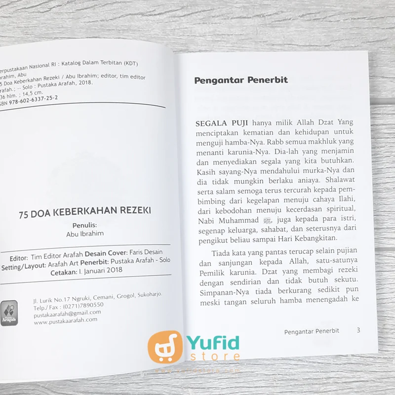 BUKU 75 DOA KEBERKAHAN REZEKI (PUSTAKA ARAFAH) - Image 3