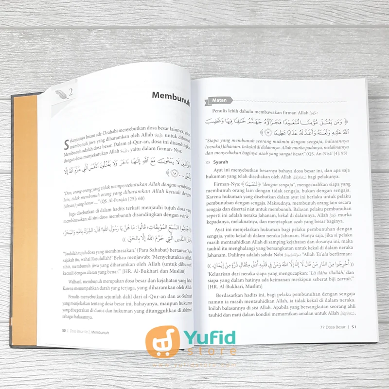 BUKU 77 DOSA BESAR YANG MEMBINASAKAN - SYARAH KITAB AL-KABAIR (PUSTAKA IMAM ASY-SYAFII) - Image 7