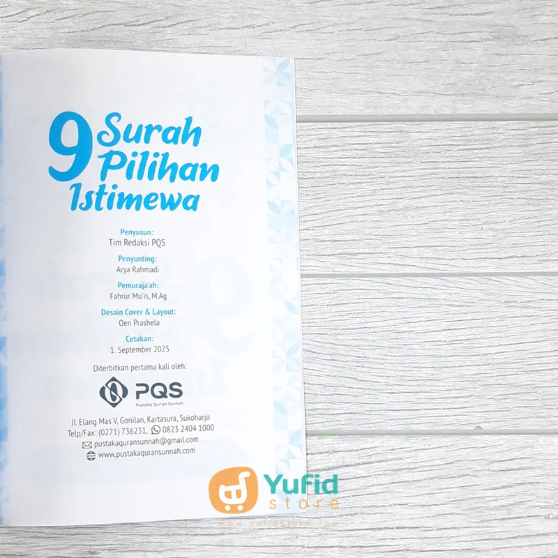 BUKU 9 SURAH PILIHAN ISTIMEWA (PQS) - Image 3