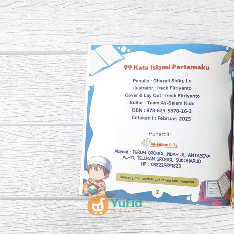 BUKU 99 KATA ISLAMI PERTAMAKU (AS-SALAM KIDS) - Image 3