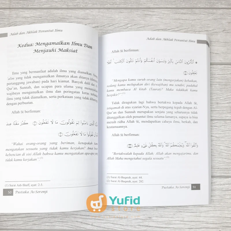 BUKU ADAB DAN AKHLAK PENUNTUT ILMU (PUSTAKA AS-SORONJI) - Image 8