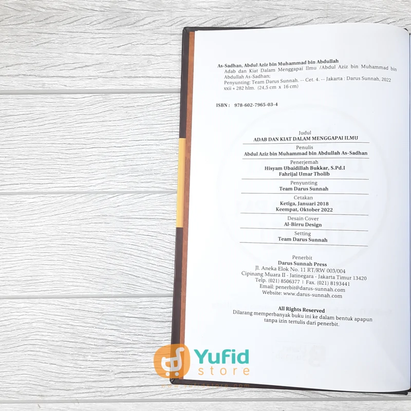 BUKU ADAB DAN KIAT DALAM MENGGAPAI ILMU (DARUS SUNNAH) - Image 3