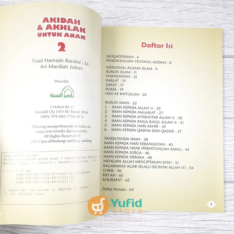 BUKU AKIDAH DAN AKHLAK UNTUK ANAK JILID 2 (NASHIRUSSUNNAH) - Image 3