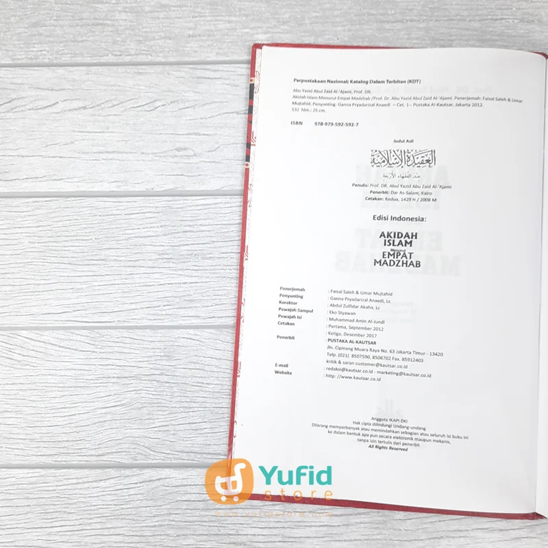 BUKU AKIDAH ISLAM MENURUT EMPAT MADZHAB (PUSTAKA AL-KAUTSAR) - Image 3
