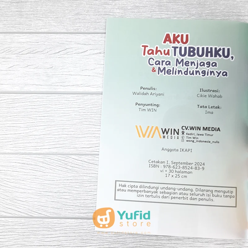 BUKU AKU TAHU TUBUHKU CARA MENJAGA DAN MELINDUNGINYA (WIN MEDIA) - Image 3