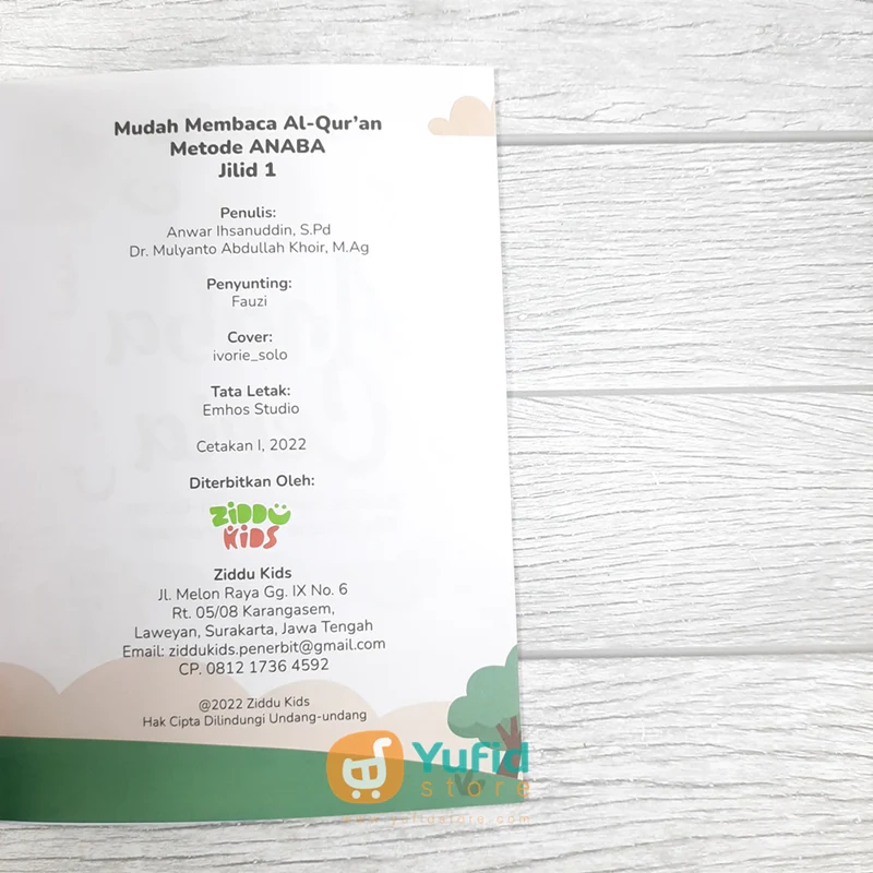 BUKU ANABA CERIA - BELAJAR MEMBACA AL-QURAN - SET 4 JILID (ZIDDU KIDS) - Image 7