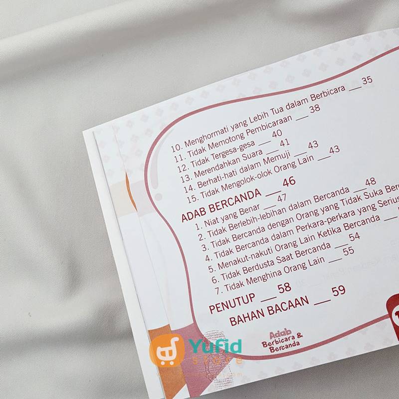 Buku Anak Adab Berbicara Dan Bercanda Sesuai Tuntunan Nabi (Media Sholih) - Image 4