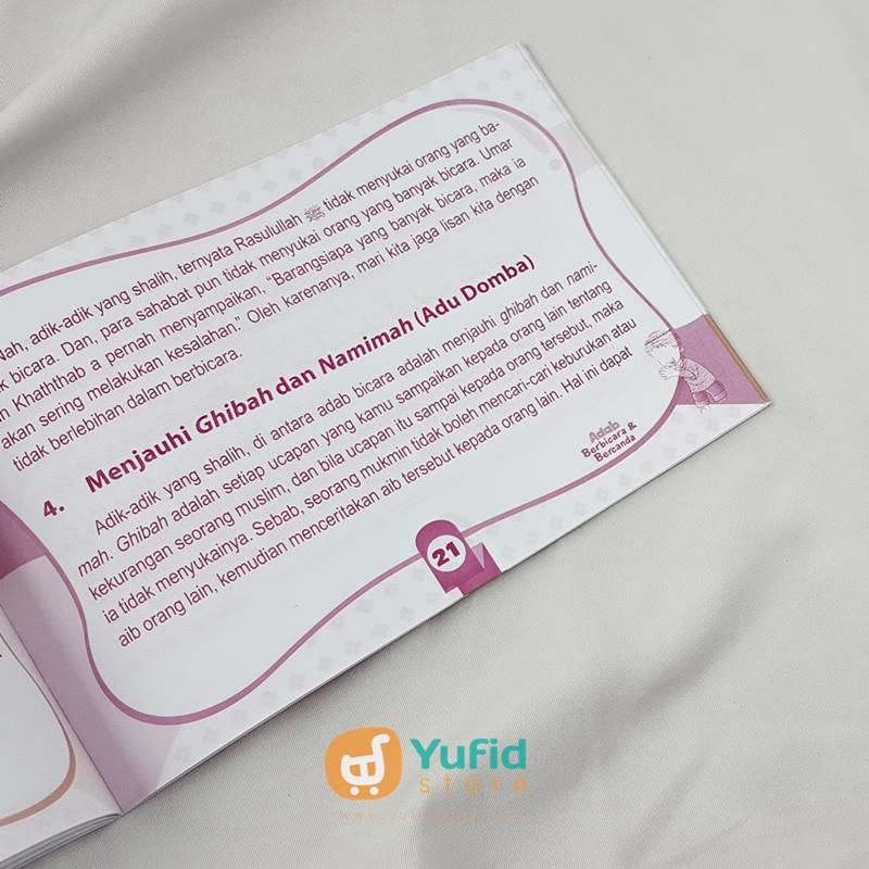 Buku Anak Adab Berbicara Dan Bercanda Sesuai Tuntunan Nabi (Media Sholih) - Image 7