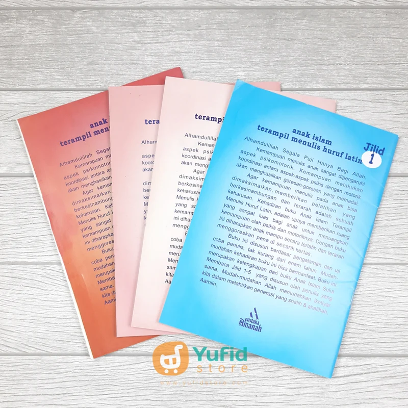 Buku Anak Islam Terampil Menulis Huruf Latin 4 Jilid (Pustaka Amanah) - Image 2