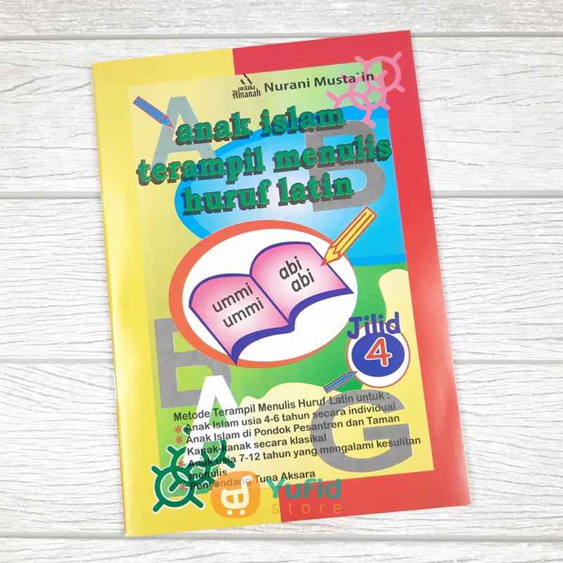 Buku Anak Islam Terampil Menulis Huruf Latin 4 Jilid (Pustaka Amanah) - Image 6