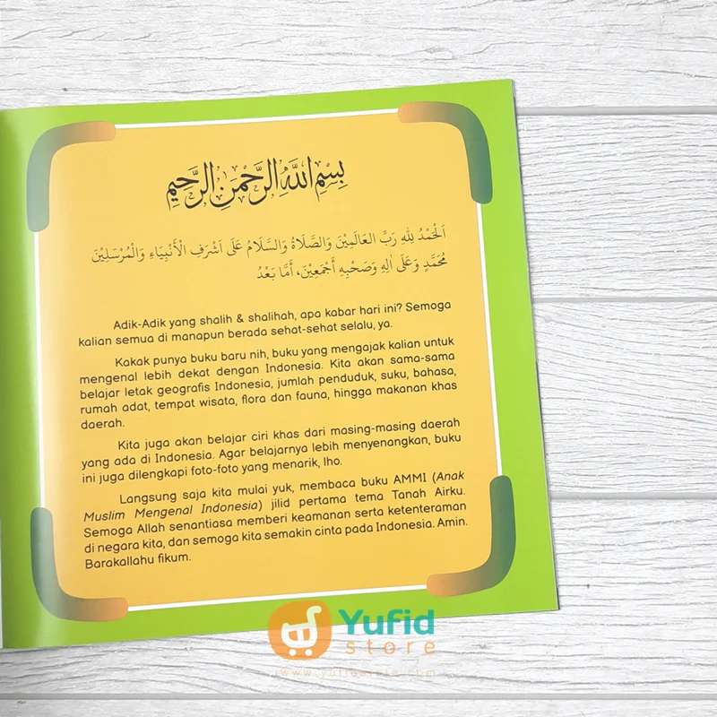 BUKU ANAK MUSLIM MENGENAL INDONESIA JILID 1 TANAH AIRKU (AT-TUQA KIDS) - Image 3
