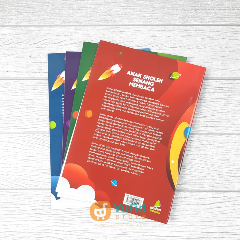BUKU ANAK SHOLEH SENANG MEMBACA 4 JILID (ABYAN BOOKS) - Image 2