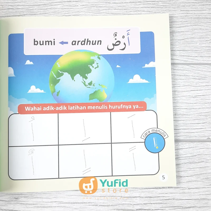 BUKU ANAK YUK KITA! BELAJAR & MENULIS HURUF HIJAIYAH (PUSTAKA IBNU UMAR) - Image 4