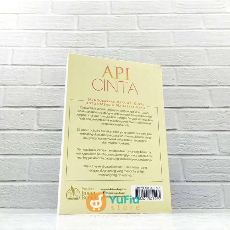 BUKU API CINTA UNTUK MERAIH MAHABBATULLAH (PUSTAKA IMAM BONJOL) - Image 2