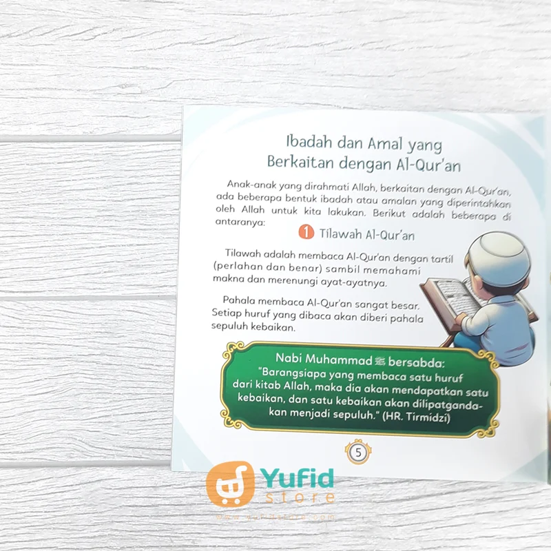 BUKU AT-TIBYAN FOR KIDS PANDUAN ADAB UNTUK ANAK DALAM BERINTERAKSI DENGAN AL-QURAN (ALFOZ KIDS) - Image 7