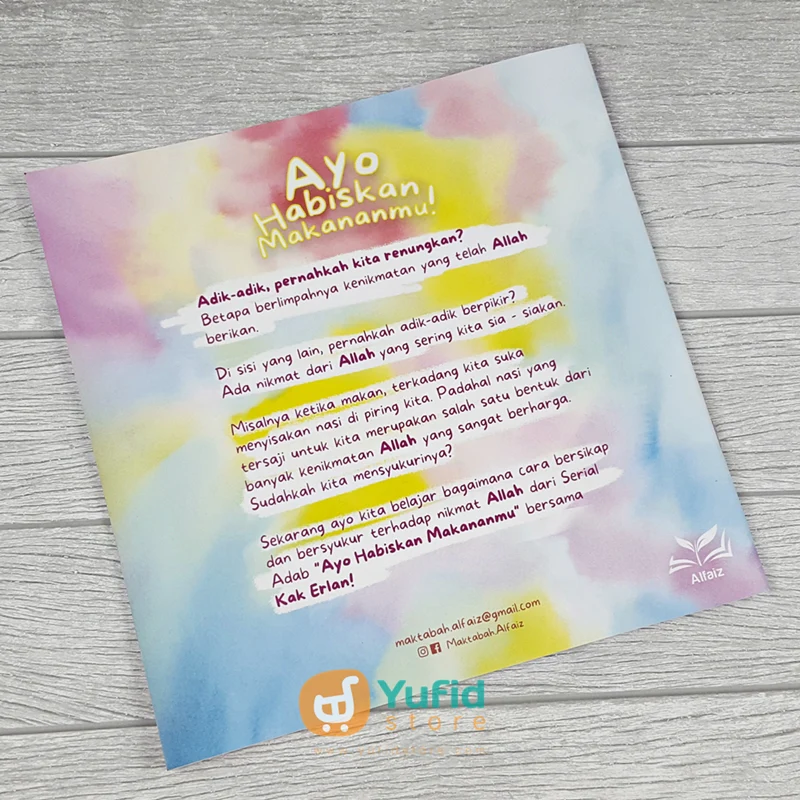 Buku Ayo Habiskan Makananmu (Maktabah Alfaiz) - Image 2