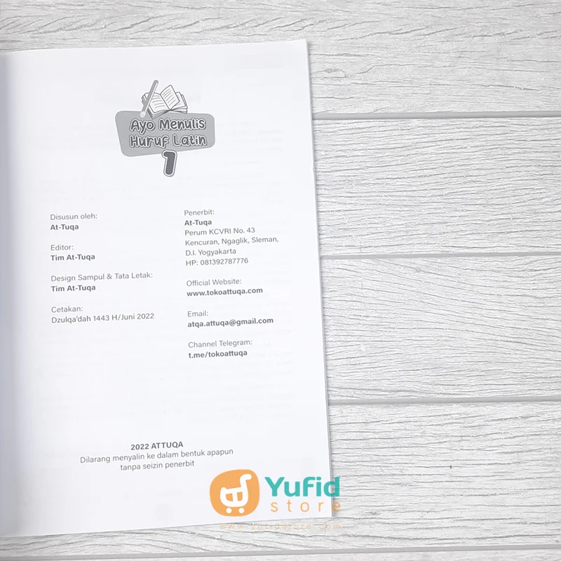 BUKU AYO MENULIS HURUF LATIN JILID 1 (ATTUQA) - Image 3