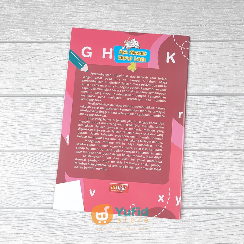 BUKU AYO MENULIS HURUF LATIN JILID 4 (ATTUQA) - Image 2