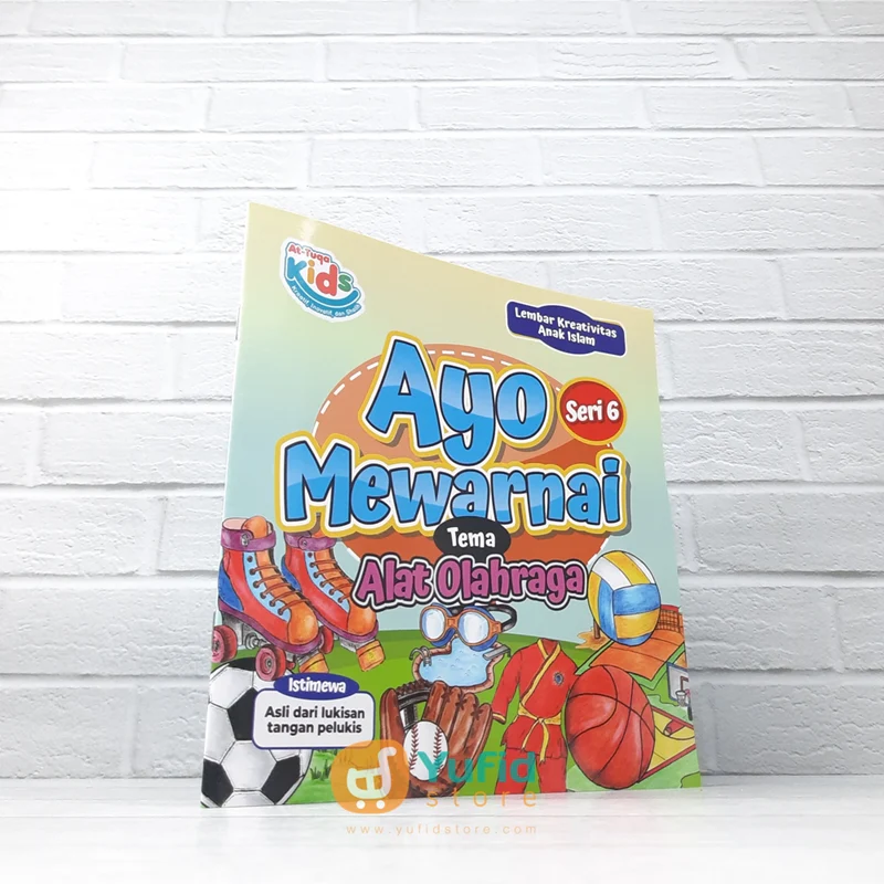BUKU AYO MEWARNAI TEMA ALAT OLAHRAGA SERI 6 (AT-TUQA KIDS)