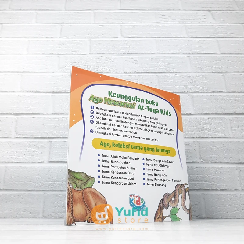 BUKU AYO MEWARNAI TEMA BINATANG SERI 8 (AT-TUQA KIDS) - Image 2