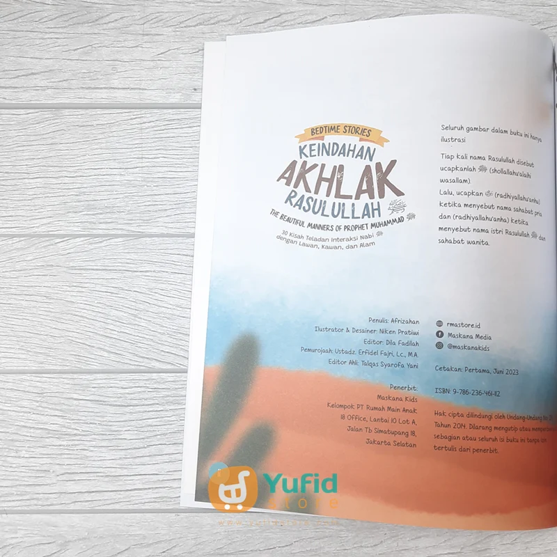 BUKU BEDTIME STORIES KEINDAHAN AKHLAK RASULULLAH (MASKANA KIDS) - Image 5