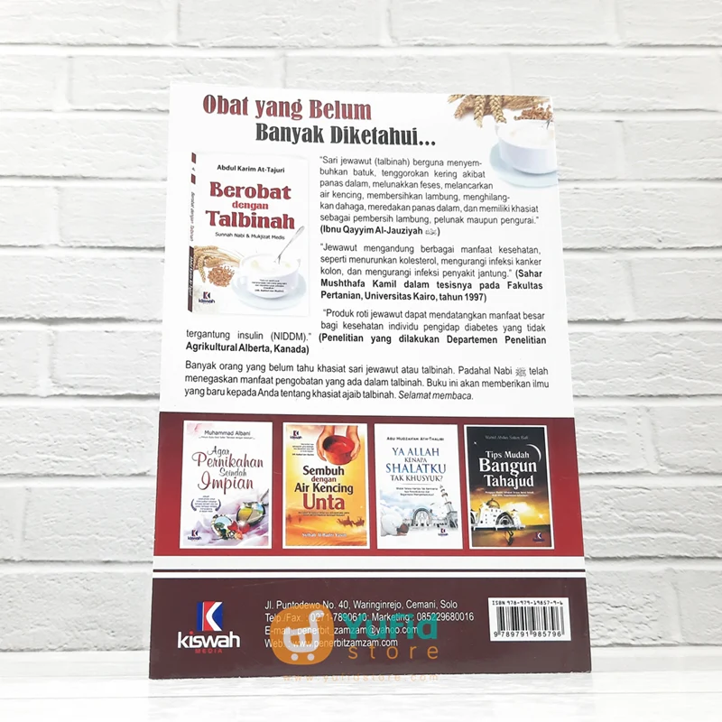BUKU BEROBAT DENGAN TALBINAH (KISWAH MEDIA) - Image 2