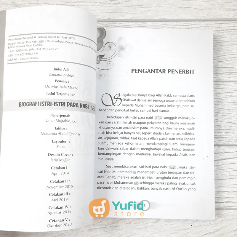 BUKU BIOGRAFI ISTRI-ISTRI PARA NABI (QIBLATUNA) - Image 3