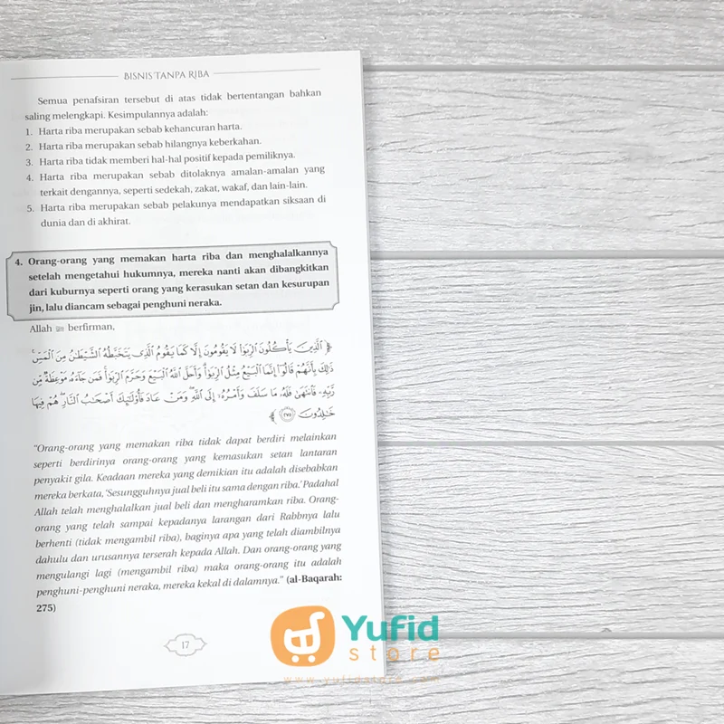 BUKU BISNIS TANPA RIBA PEDOMAN AGAR SELAMAT DARI JERAT JERAT RIBA (ATTUQA) - Image 8