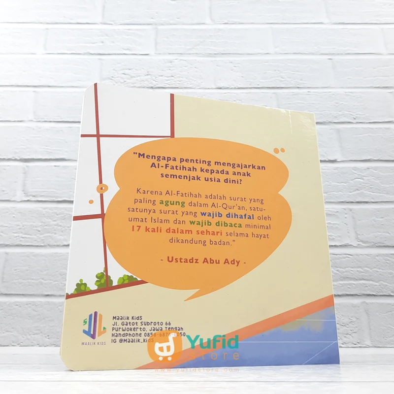 BUKU BOARD BOOK AL-FATIHAH UNTUK BALITA (MAALIK KIDS) - Image 2