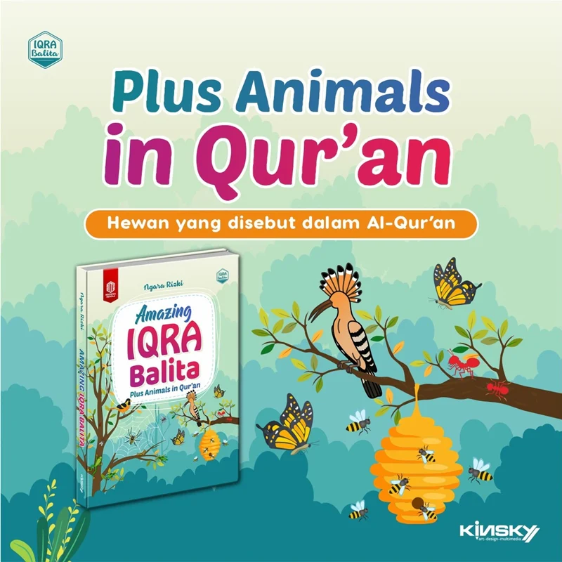 BUKU BOARD BOOK AMAZING IQRA BALITA 1 PLUS ANIMALS IN QUR'AN (KINSKY) - Image 6