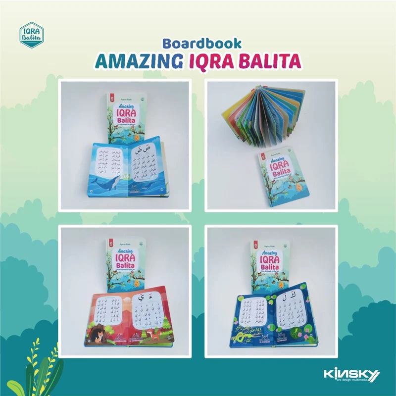 BUKU BOARD BOOK AMAZING IQRA BALITA 1 PLUS ANIMALS IN QUR'AN (KINSKY) - Image 7