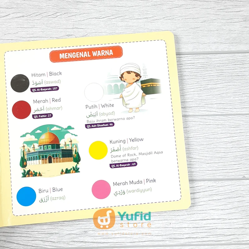 BUKU BOARD BOOK MY FIRST 114 QURANIC BABY WORDS (MASKANA KIDS) - Image 6