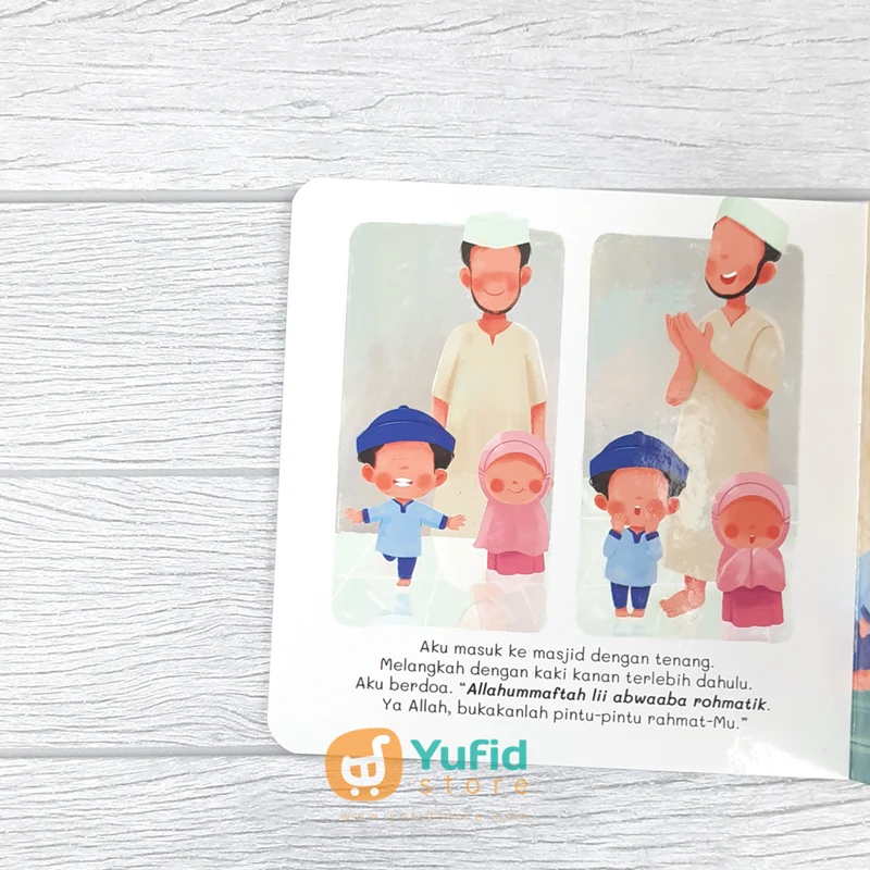 BUKU BOARDBOOK ANAK SHALIH SELALU MENJAGA ADAB DI MASJID (TASMIM KIDS) - Image 4